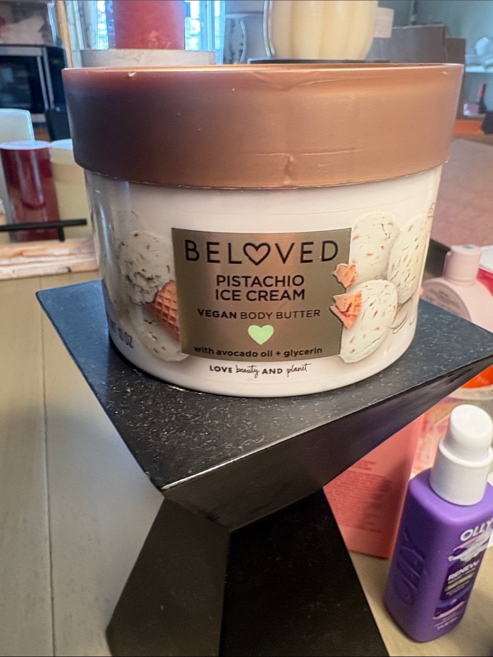 Beloved Pistachio Ice Cream Vegan Body Butter - Cream & Brown